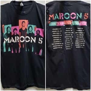 MAROON 5 band 2013 unisex small concert tour graphic tee shirt rock music